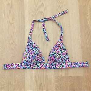 NWOT Victoria’s Secret Multicolored Bikini Top, S